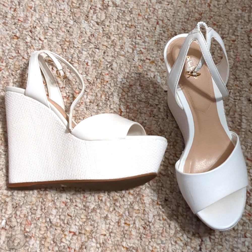 Aldo White Wedges